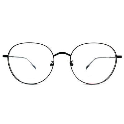 قیمت خوب FM2574 Acetate Optical Metal Frame Full Rim Round سفارشی شده با معبد آنلاین