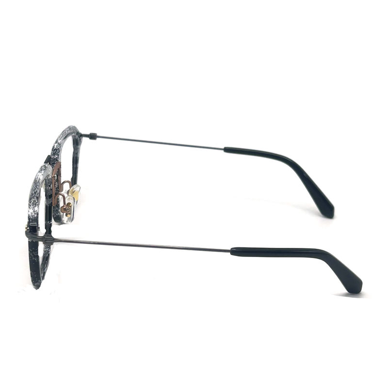 BD124 فریم سفارشی رنگ آسیتات فریم فلزی با طول 142mm معبد